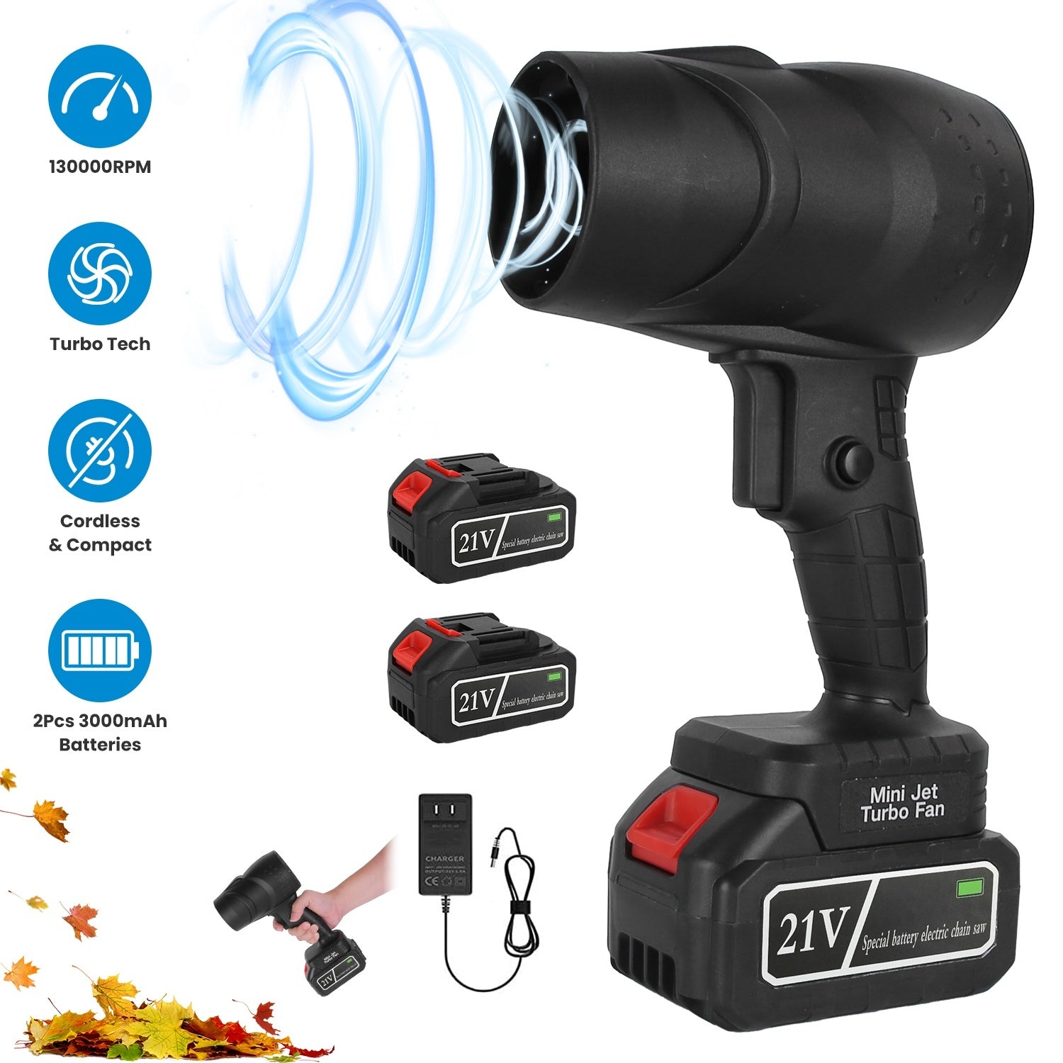 RPM Cordless Mini Leaf Blower