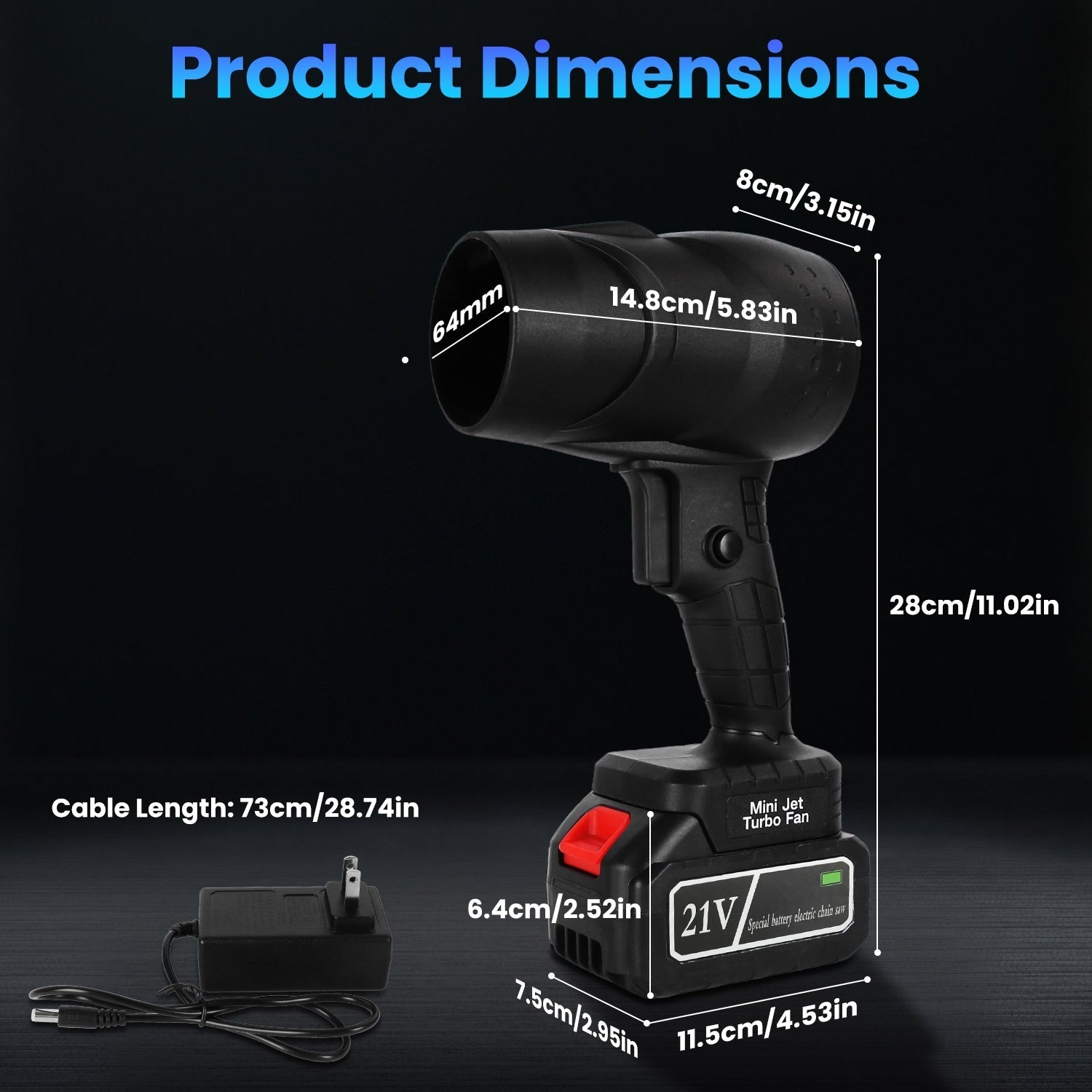 RPM Cordless Mini Leaf Blower